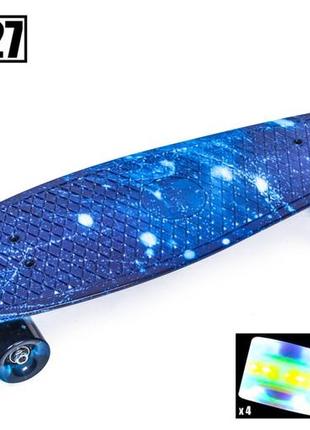 Penny board nickel 27 spice светящиеся колеса