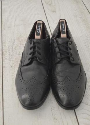 Schuh мужские кожаные туфли броги черного цвета 43 размер2 фото