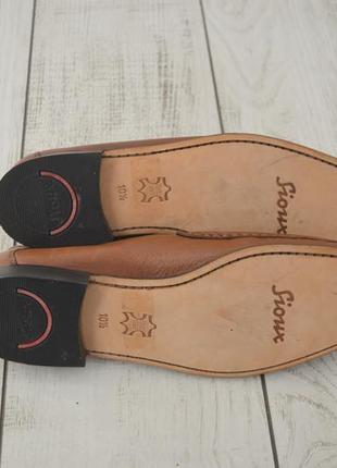 Sioux мужские классические кожаные лоферы туфли коричневого цвета 44 размер5 фото