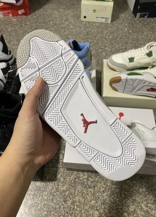 Кроссовки nike air jordan 4 retro white oreo aj4 джордан ретро орео белые оригинал7 фото