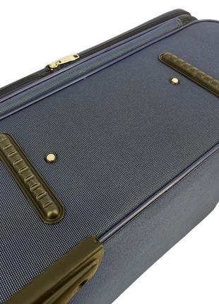 Набір дорожніх тканинних валіз на колесах airline 17dl08 синій7 фото