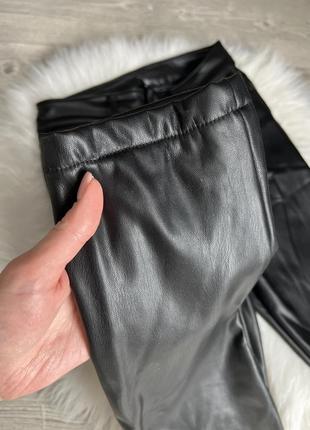 Кожаные брюки, утепленные, брюки кожа3 фото