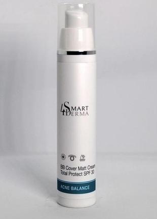 Матирующий вв-крем spf 30 smart4derma1 фото