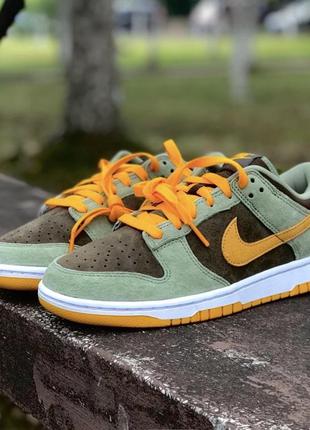 Кроссовки nike dunk low dusty olive найки данки олива оригинал