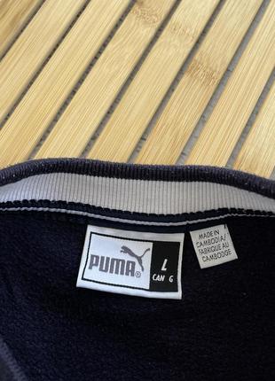 Світшот puma vintage вінтаж худі оверсайз великий вишитий логотип6 фото