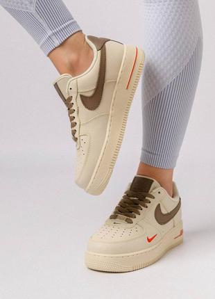 ❄️жіночі кросівки nike air force 1 winter beige brown ❄️