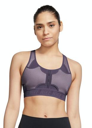 Оригинальный спортивный топ nike swoosh ultrabreathe women's medium-support non-padded sports