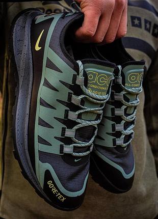 Мужские кроссовки nike acg air nusa gore-tex black haki 40-42-42.5-44-45