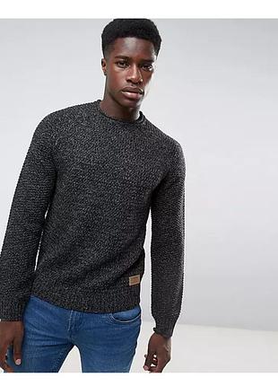 Чоловічий светр threadbare chunky stitch knit jumper l оригінал вовняний