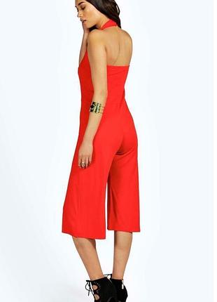 Трикотажный фирменный комбинезон boohoo