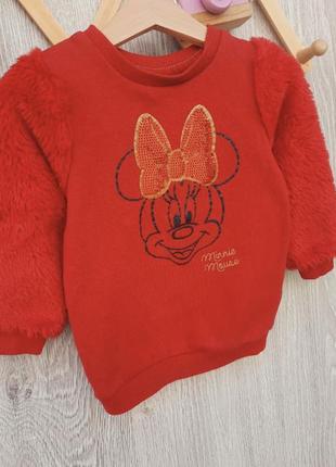 Свитер свитшот disney 1,5-2 года минни маус