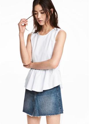 Короткая джинсовая юбка h&m2 фото