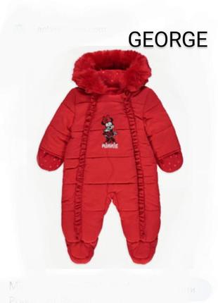 Комбинезон бренда george disney принт minnie mouse u9 6-9 eur 74