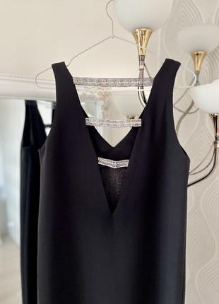 Черное платье с вырезом на спине от mango в размере s2 фото
