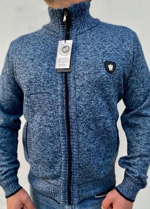 Кофта теплая кофта на зиму батник мужская кофта свитер турция