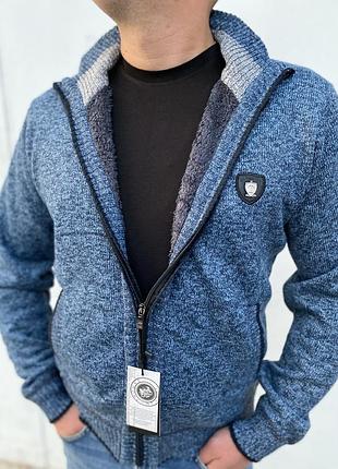 Кофта теплая кофта на зиму батник мужская кофта свитер турция