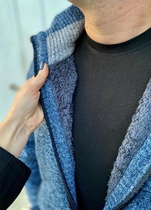 Кофта теплая кофта на зиму батник мужская кофта свитер турция