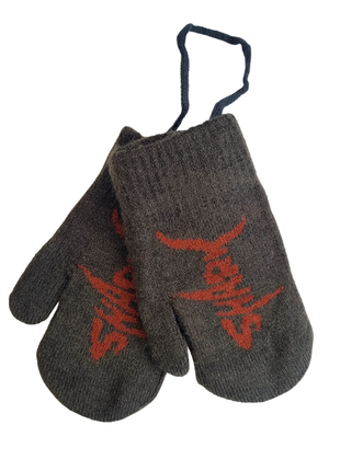 Варежки рукавички р.2-6роки на мотузці кашемір демі принт 11 кольорів10 фото