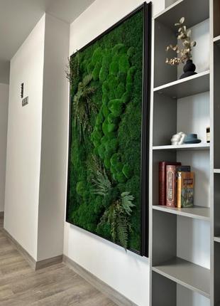 Панно мох + растения