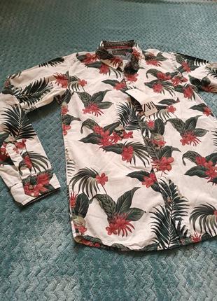 Рубашка в гавайском стиле от zara2 фото