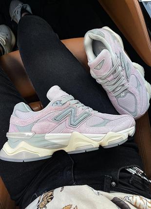 Кроссовки new balance 9060 grey pink2 фото