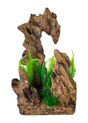 Декоративна скеля з рослинами oa-47