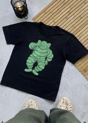 Футболка kaws bape a bathing ape vintage винтаж черная большая принт логотип