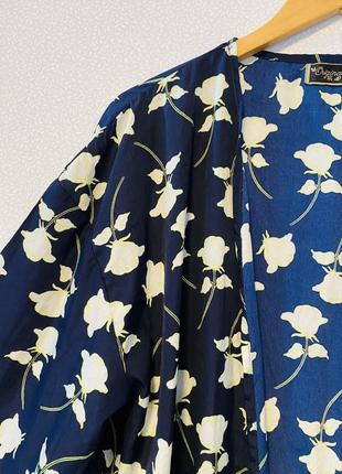 Кимоно пеньюар в цветы2 фото