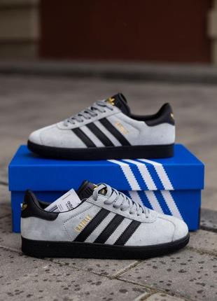 Кросівки чоловічі adidas gazelle black/grey