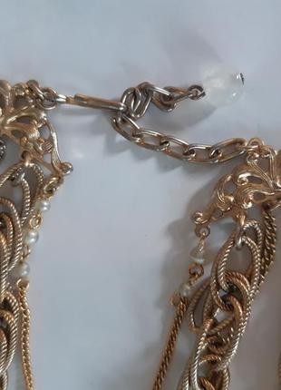 Ожерелье чокер колье napier, многорядное американский винтаж6 фото