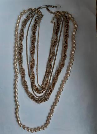 Ожерелье чокер колье napier, многорядное американский винтаж4 фото