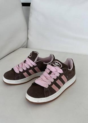 Кросівки жіночі adidas campus 00s brown/pink