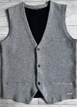 Жилетка\безрукавка navyboot wool gray vest1 фото