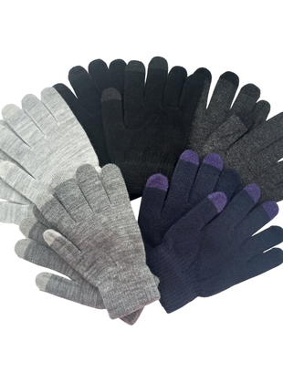 Перчатки рукавички сенсорні хлопчик демі 5 кольорів1 фото