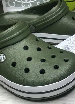 Крокс крокбэнд клог зелени камуфляжные crocs crocband clog army green8 фото