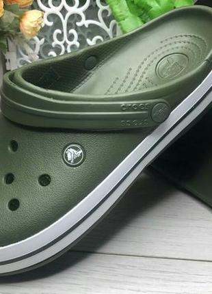 Крокс крокбэнд клог зелени камуфляжные crocs crocband clog army green9 фото