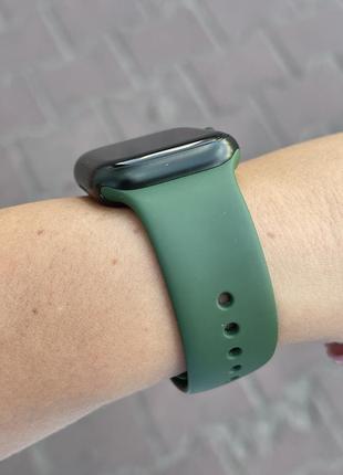 Смарт-годинник apple watch series 7 41mm green aluminum  case with clover sport band2 фото