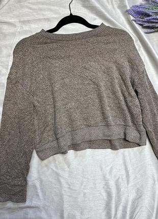 Коричневый свитшот zara