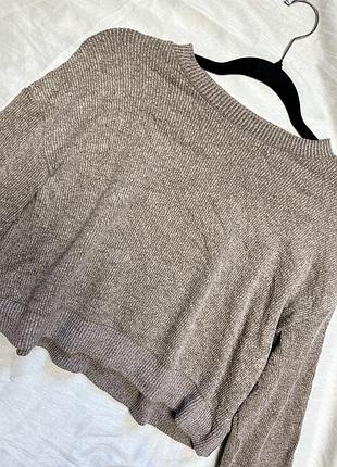 Коричневий світшот в рубчик від zara 10