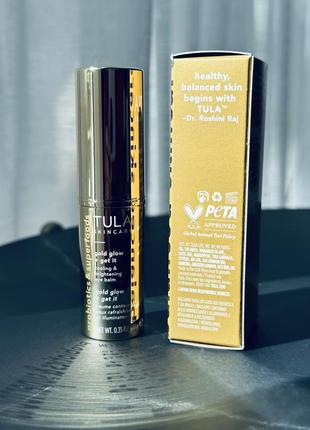 Tula gold glow cooling &amp; brightening eye balm подсвечивающий бальзам для зоны вокруг глаз3 фото