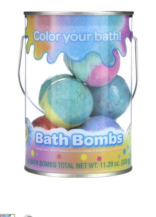 Crayola bath bombs, бомбочки для ванни, 8 шт., крайола, шипучки4 фото