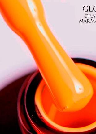 Гель-лак gloss orange marmalade 504 (яскраво-помаранчевий неоновий), 11 мл