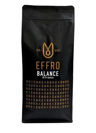 Кава в зернах effro balance 1 кг. свіжого обсмажування, 50% арабіка