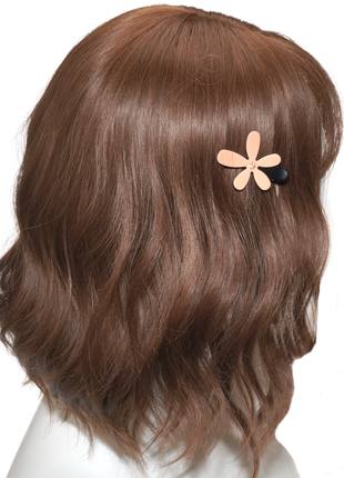 Затискач для волосся chaplet paris з квіткою, леопардовий принт, французька якість5 фото