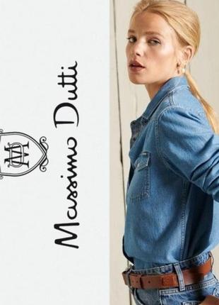 Джинсова сорочка від massimo dutti