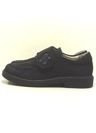 Детские черные кожаные туфли vorik р.32