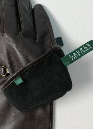 Кожаные перчатки lauren ralph lauren6 фото