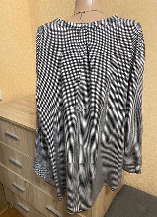 Натуральная вискозная блуза большого размера3 фото