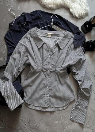 Бавовняна смугаста сорочка