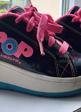 Роликовые кроссовки heelys pop wave (с кнопкой) 18см4 фото